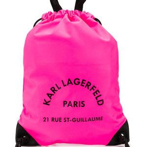 Karl Lagerfeld Rue St Guillaume Rugtas Met Trekkoord in het Roze