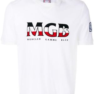 Moncler Gamme Bleu T-shirt Met Logoprint in het Wit voor heren