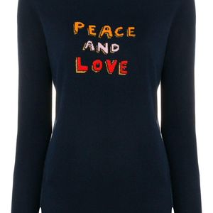 Bella Freud Peace And Love セーター ブルー