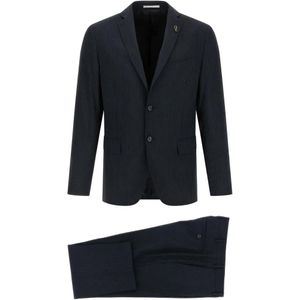 Pal Zileri Blue Pinstriped Suit for men