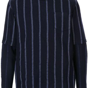 メンズ Sacai ストライプ セーター ブルー