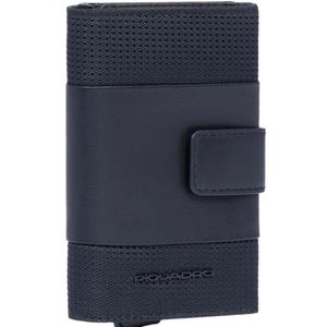 Piquadro Blue Mesh-Panel Card Holder