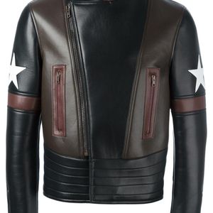 Veste de moto colour block Givenchy pour homme en coloris Noir