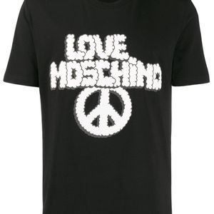 メンズ Love Moschino グラフィック Tシャツ ブラック