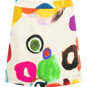Libertine Natural Jh Gouche Printed Mini Skirt