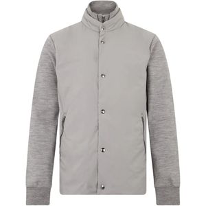 Herno Grey Button-Fastening Lightweight Jacket for men