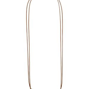 Fendi White Oval-Shape Cord Necklace for men