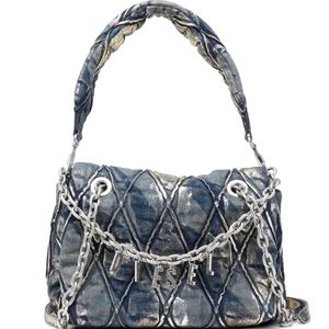 DIESEL Blue Charm-D Shoulder Bag