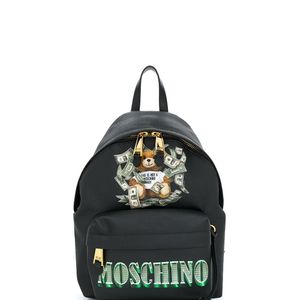 Moschino ロゴ バックパック ブラック