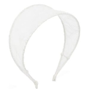 Jennifer Behr White Floral-Lace Headband