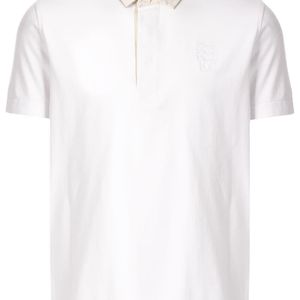メンズ Kent & Curwen コントラストカラー ポロシャツ ホワイト