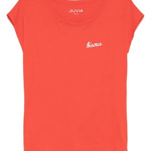 Juvia Red Cotton T-Shirt
