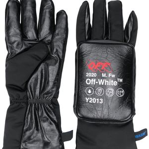 Off-White c/o Virgil Abloh Black Logo Detail Padded Gloves for men