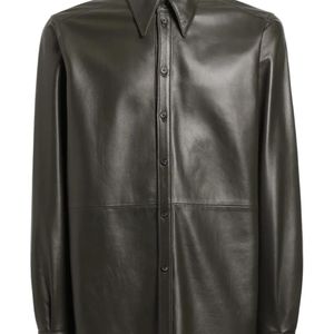 Dolce & Gabbana Black Leather Shirt for men