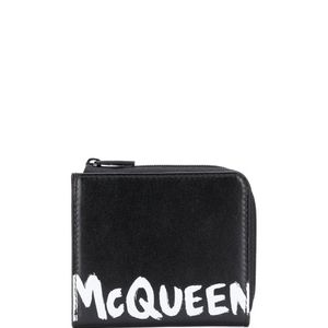 メンズ Alexander McQueen ファスナー財布 ブラック