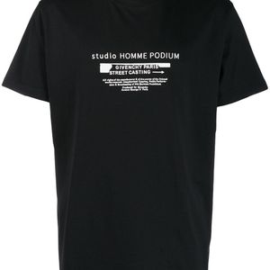 メンズ Givenchy Studio Homme Podium Tシャツ ブラック