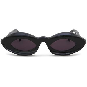 Marni Black Logo-Print Sunglasses