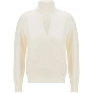Herno White Resort Wrap-Effect Sweater