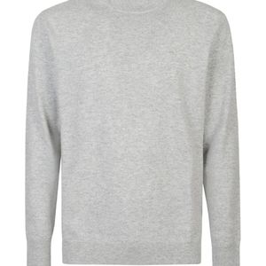 Ballantyne Grey Mock-Neck Cashmere Sweater for men