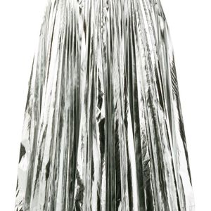 CALVIN KLEIN 205W39NYC メタリック プリーツスカート