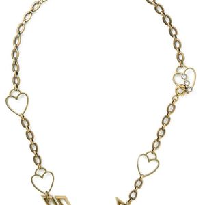 Lanvin Metallic Arrow And Heart Necklace