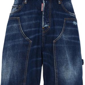 DSquared² Blue Cotton Denim Jorts for men