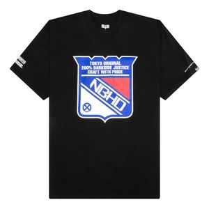 Neighborhood Black Skull-Logo Graphic Tee for men