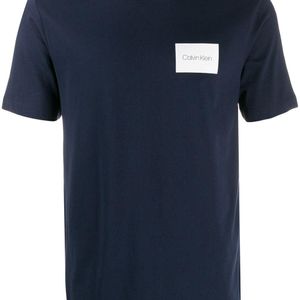 メンズ Calvin Klein コントラスト Tシャツ ブルー