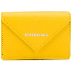 Portafoglio Papier mini di Balenciaga in Giallo