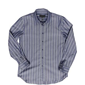 Nili Lotan Blue Raphael Striped Shirt