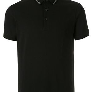 メンズ Emporio Armani ロゴ ポロシャツ ブラック