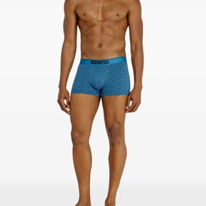 DIESEL Blue Monogram-Pattern Boxer Briefs for men