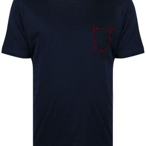 Kiton T-Shirt mit Logo-Print in Blau für Herren