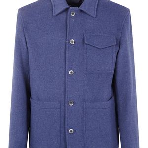 Herno Hemdjacke Mit Aufgesetzten Taschen in Blau für Herren
