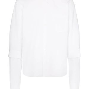 メンズ Comme des Garçons ダブルスリーブ シャツ ホワイト