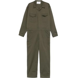 Frankie Shop Green Ardea Flap-Pocket Jumpsuit