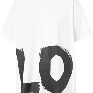 Burberry Weiß T-Shirt mit "Love"-Print