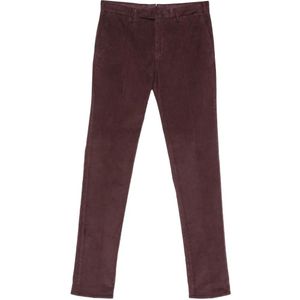 Incotex Purple Corduroy Trousers for men