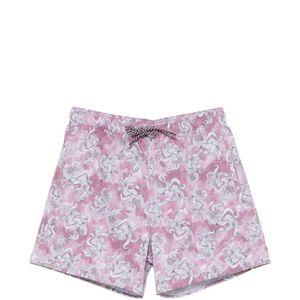 Emporio Armani Purple Octopus-Print Swim Shorts for men