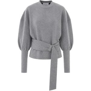 Lanvin Grey Belted Sweatshirt