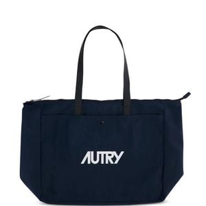 Autry Blue Logo-Detail Tote Bag