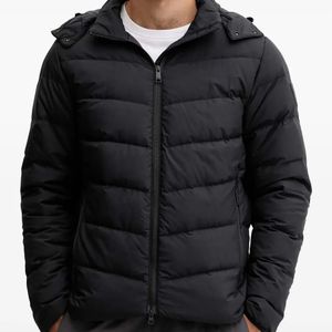 Jack Wolfskin Black Colonius Hooded Zip-Fastening Jacket for men