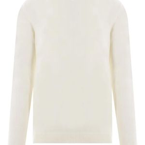 Roberto Collina White Merino-Wool Crew-Neck Sweater for men