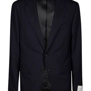Caruso Blue Single-Breasted Suit for men