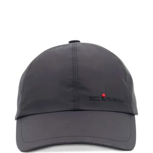 Kiton Grey Logo-Embroidered Baseball Cap for men