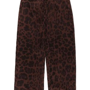 Bimba Y Lola Purple Leopard-Print Trousers