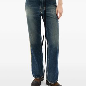 Ann Demeulemeester Blue Zana Stripe-Detail Jeans
