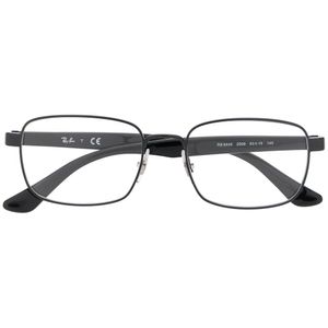 メンズ Ray-Ban スクエア 眼鏡フレーム ブラック