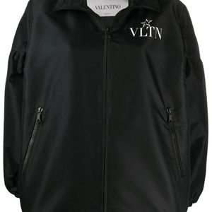 Valentino Garavani ロゴ ボンバージャケット ブラック