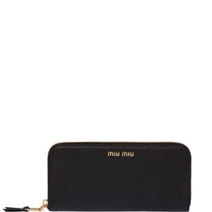 Miu Miu ファスナー財布 ブラック